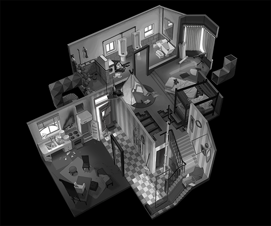 Hues of Lou - House of children - Concept art by Louella Hendriksen
